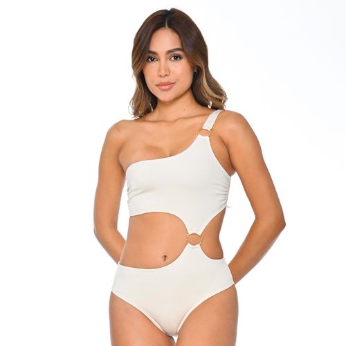Vestido De Baño Enterizo Perlado Afrodita - Hombro Picapiedra