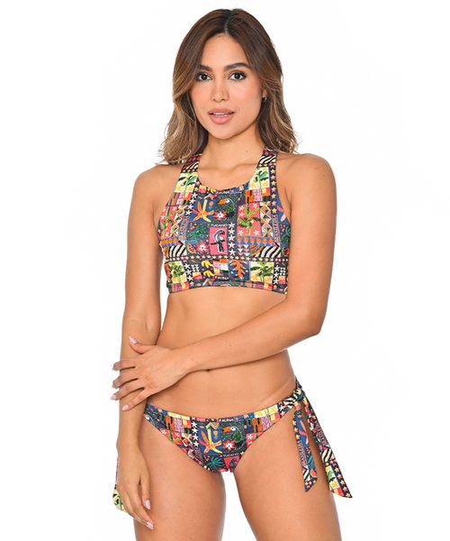 Vestido De Baño Halter