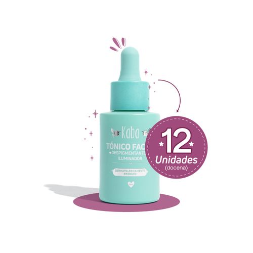Tónico Facial Despigmentante e Iluminador Kaba 30 ML x 12